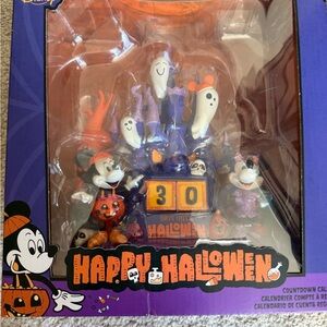 Disney Halloween Countdown with Mickey and Ghosts - Orange and Purple